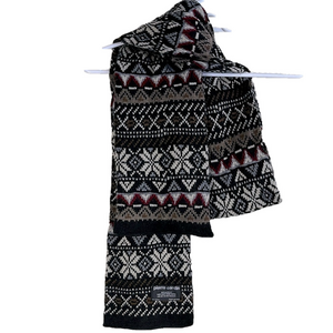 Pierre Cardin Men Unisex Knit Scarf  Multi Neutral Pattern /length 56” width 7”